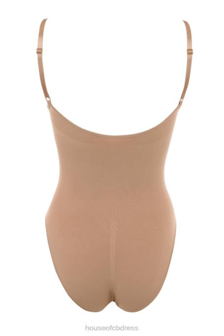 House of CB Sculpting Full Brief Bodysuit Cafe Au Lait Clothing 4H6N1273