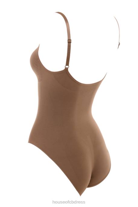 House of CB Sculpting Full Brief Bodysuit Mocha Clothing 4H6N1272