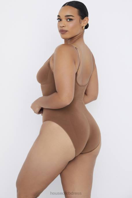 House of CB Sculpting Full Brief Bodysuit Mocha Clothing 4H6N1272