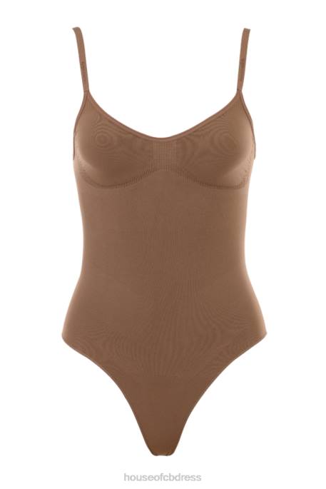 House of CB Sculpting Full Brief Bodysuit Mocha Clothing 4H6N1272