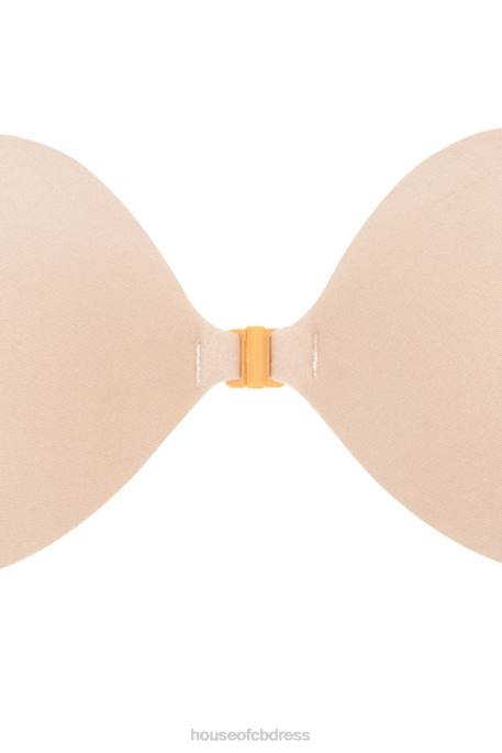 House of CB Front Fastening Moulded Microfibre V Bra - Beige Clothing 4H6N1318