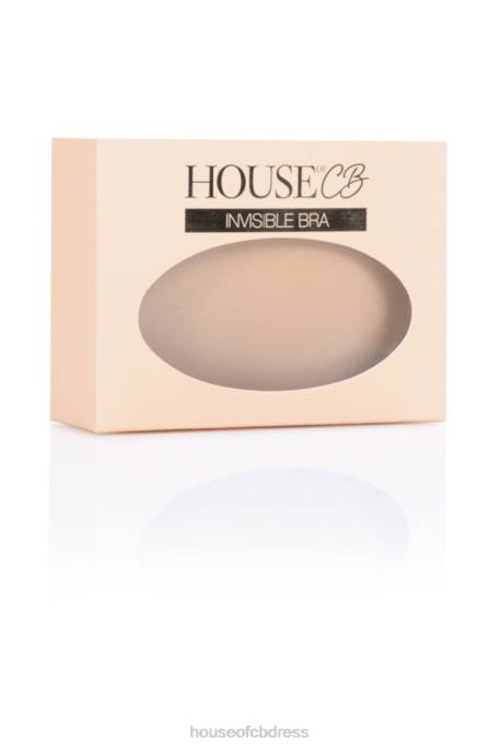 House of CB Front Fastening Moulded Microfibre V Bra - Beige Clothing 4H6N1318