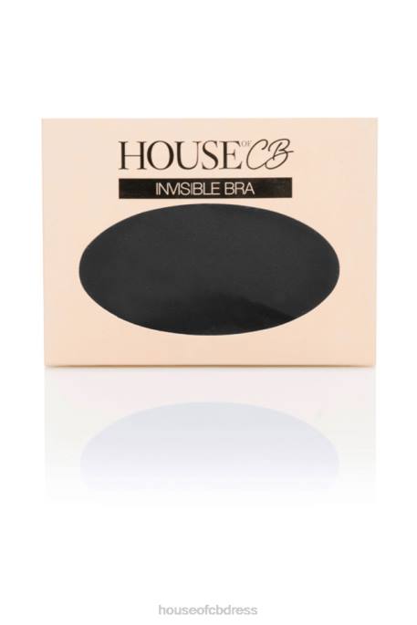 House of CB Front Fastening Moulded Microfibre V Bra - Black Clothing 4H6N1319