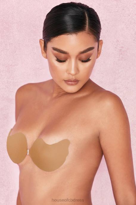 House of CB Front Fastening Moulded Microfibre V Bra - Caramel Clothing 4H6N1280