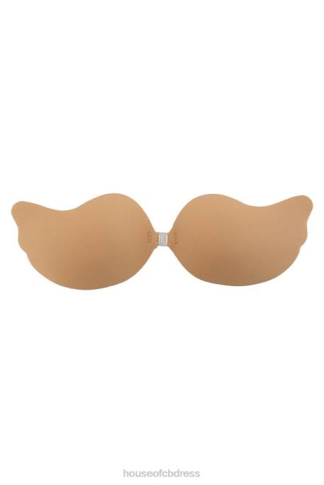 House of CB Front Fastening Moulded Microfibre V Bra - Caramel Clothing 4H6N1280