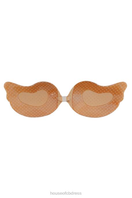 House of CB Front Fastening Moulded Microfibre V Bra - Caramel Clothing 4H6N1280