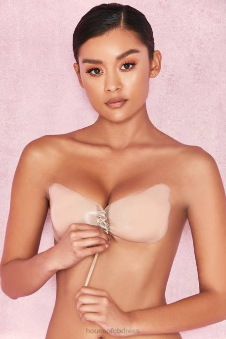 House of CB Silicon Push Up Invisible Bra - Beige Clothing 4H6N1305