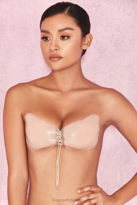House of CB Silicon Push Up Invisible Bra - Beige Clothing 4H6N1305