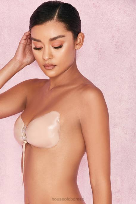 House of CB Silicon Push Up Invisible Bra - Beige Clothing 4H6N1305