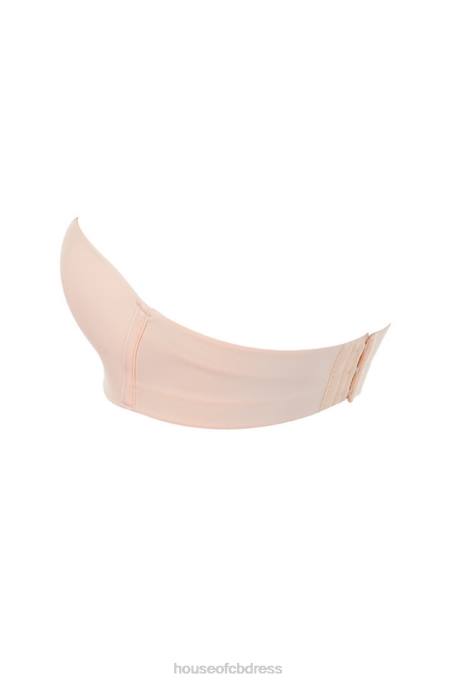 House of CB Smooth Plain Molded Strapless Bra - Beige Clothing 4H6N1308