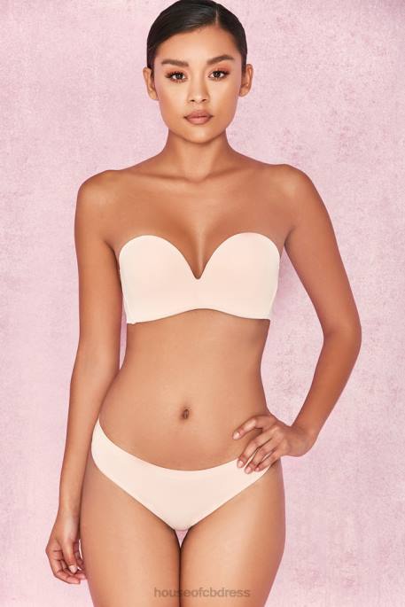 House of CB Smooth Plain Molded Strapless Bra - Beige Clothing 4H6N1308