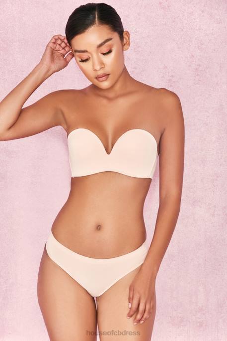 House of CB Smooth Plain Molded Strapless Bra - Beige Clothing 4H6N1308