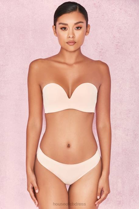 House of CB Smooth Plain Molded Strapless Bra - Beige Clothing 4H6N1308