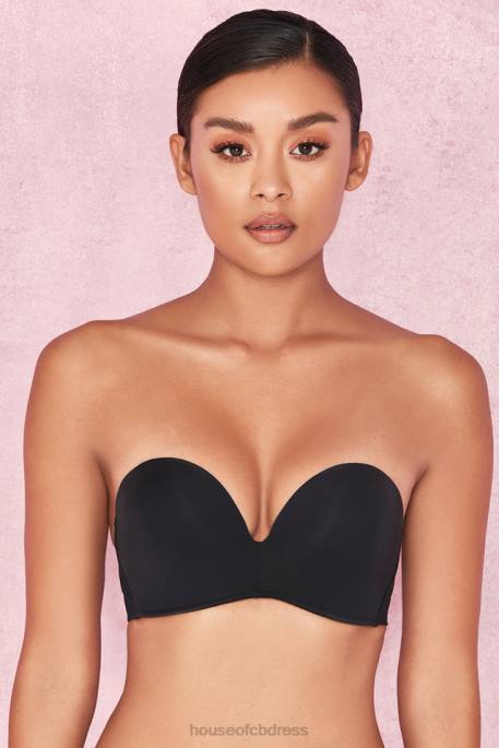 House of CB Smooth Plain Molded Strapless Bra - Black Clothing 4H6N1309