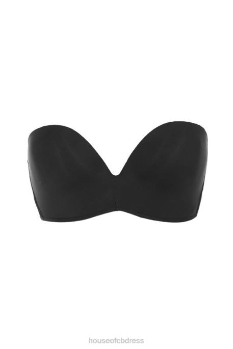 House of CB Smooth Plain Molded Strapless Bra - Black Clothing 4H6N1309