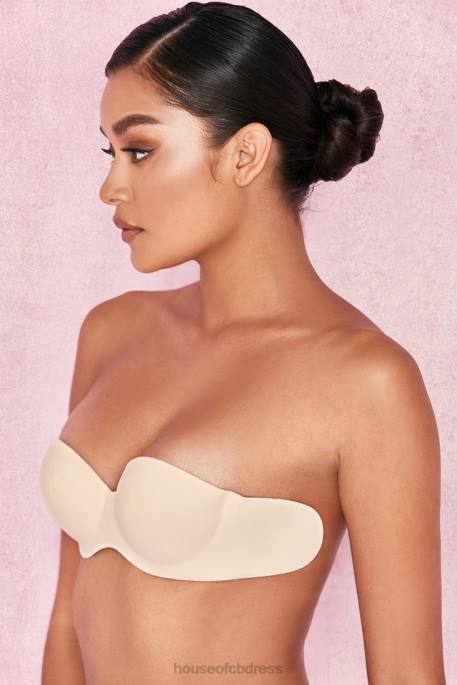 House of CB Strapless Backless Moulded Sticky Bra - Beige Clothing 4H6N1317