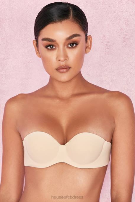 House of CB Strapless Backless Moulded Sticky Bra - Beige Clothing 4H6N1317