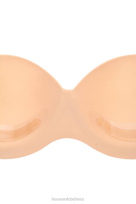 House of CB Strapless Backless Moulded Sticky Bra - Beige Clothing 4H6N1317