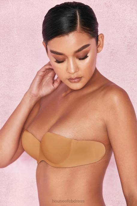 House of CB Strapless Backless Moulded Sticky Bra - Caramel Clothing 4H6N1279