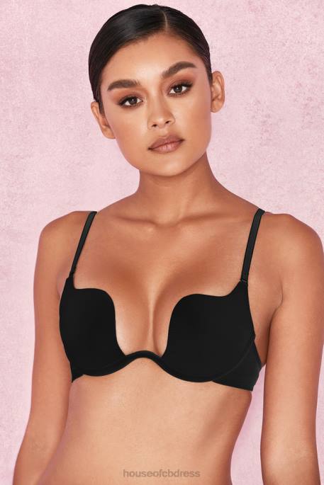 House of CB U Bra Multi Position Adjustable Bra - Black Clothing 4H6N1314