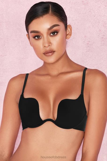 House of CB U Bra Multi Position Adjustable Bra - Black Clothing 4H6N1314