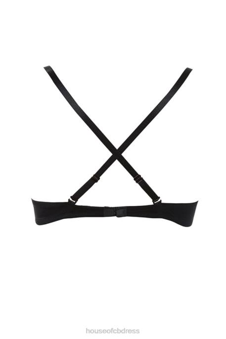 House of CB U Bra Multi Position Adjustable Bra - Black Clothing 4H6N1314