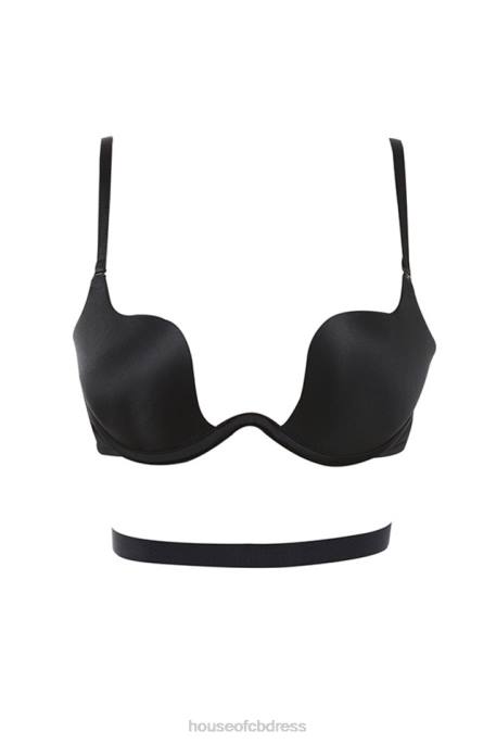 House of CB U Bra Multi Position Adjustable Bra - Black Clothing 4H6N1314