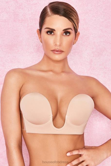 House of CB U Plunge Self Adhesive Bra - Beige Clothing 4H6N1290