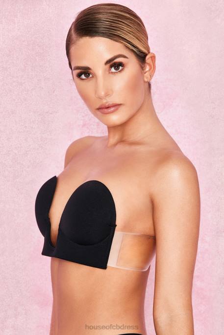 House of CB U Plunge Self Adhesive Bra - Black Clothing 4H6N1289
