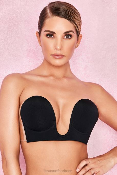 House of CB U Plunge Self Adhesive Bra - Black Clothing 4H6N1289