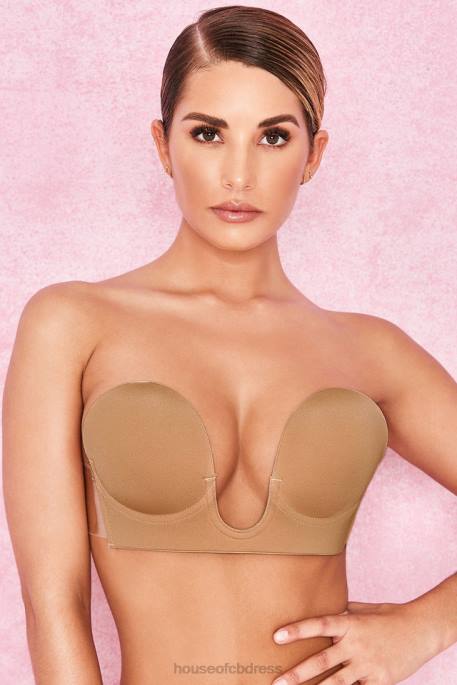 House of CB U Plunge Self Adhesive Bra - Caramel Clothing 4H6N1291