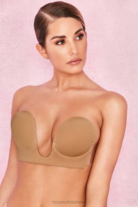 House of CB U Plunge Self Adhesive Bra - Caramel Clothing 4H6N1291
