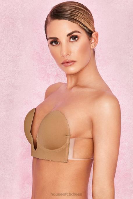 House of CB U Plunge Self Adhesive Bra - Caramel Clothing 4H6N1291
