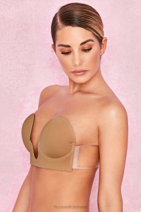 House of CB U Plunge Self Adhesive Bra - Caramel Clothing 4H6N1291