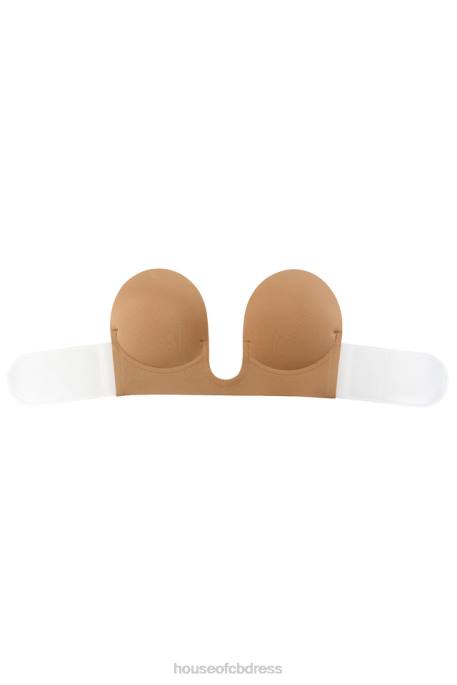 House of CB U Plunge Self Adhesive Bra - Caramel Clothing 4H6N1291