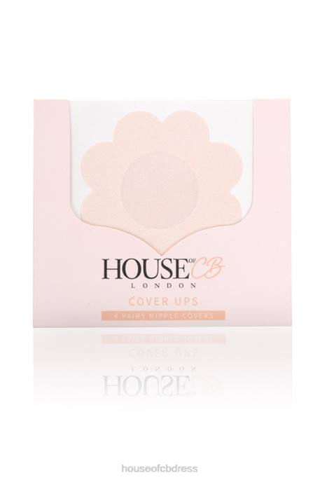 House of CB Set of 4 Beige Flower Nipple Covers Clothing 4H6N1315