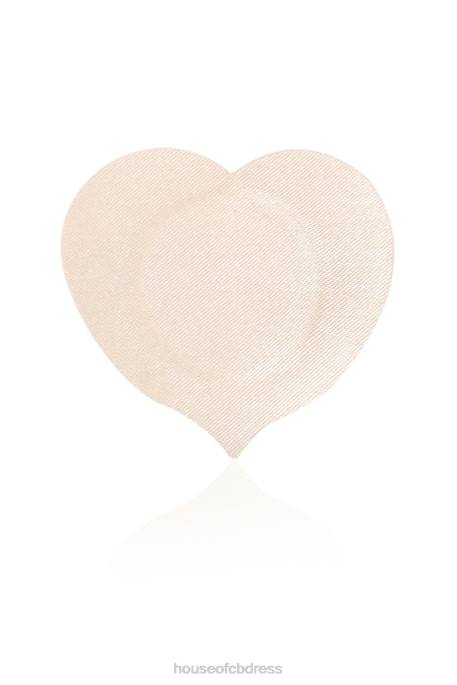 House of CB Set of 4 Beige Heart Shape Nipple Covers Clothing 4H6N1323
