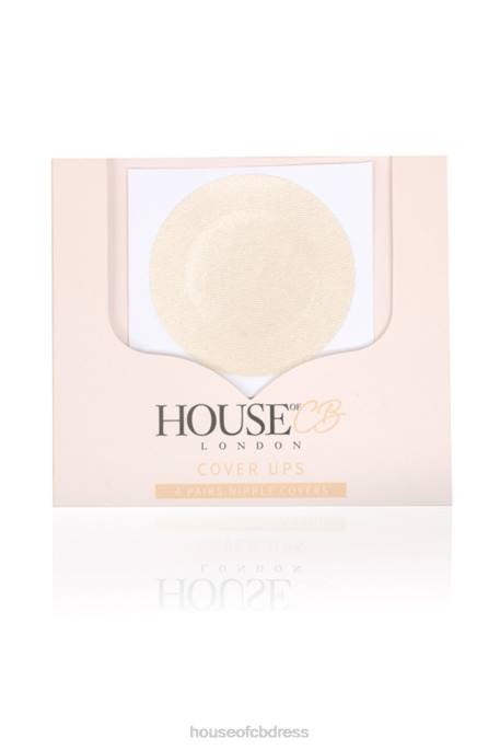 House of CB Set of 4 Beige Round Shape Nipple Covers Clothing 4H6N1322
