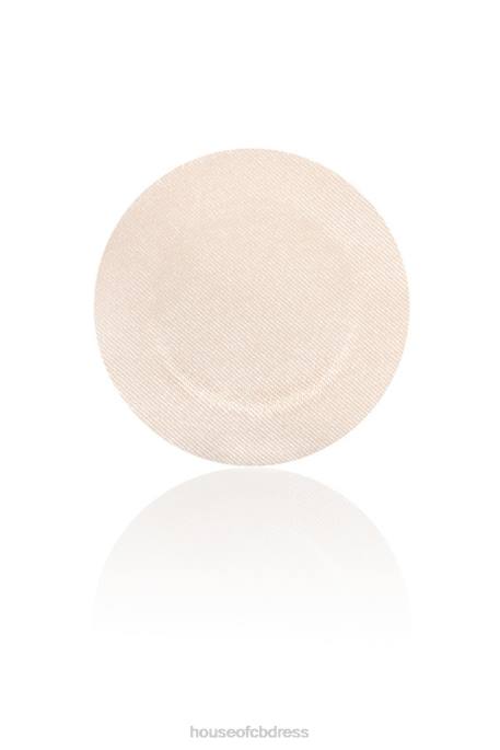 House of CB Set of 4 Beige Round Shape Nipple Covers Clothing 4H6N1322