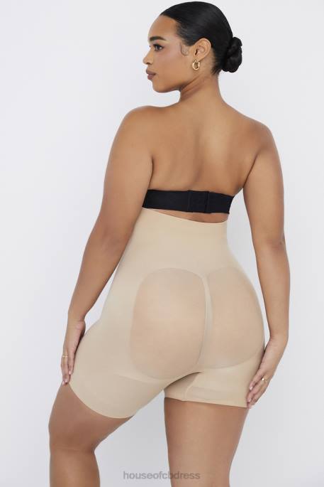 House of CB Sculpting Shorts Almond Clothing 4H6N1262