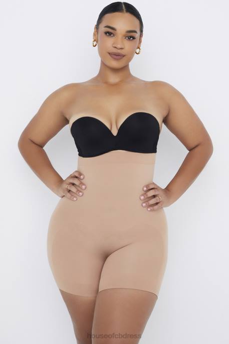 House of CB Sculpting Shorts Cafe Au Lait Clothing 4H6N1261