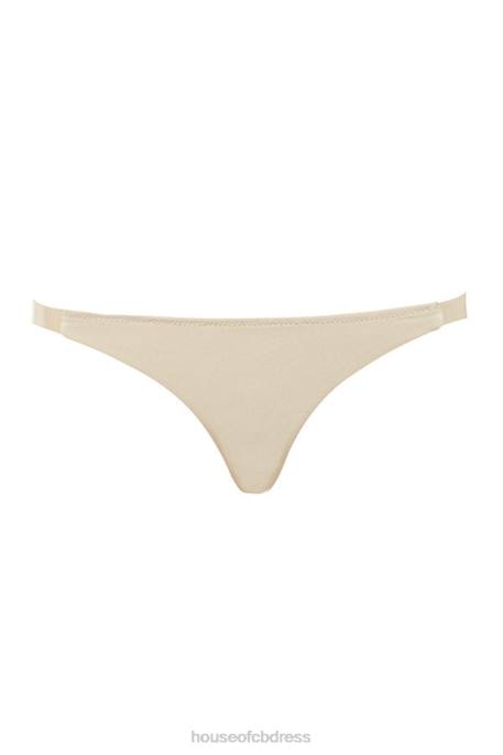 House of CB Clear Side- Strap Solution Thong - Beige Clothing 4H6N1298