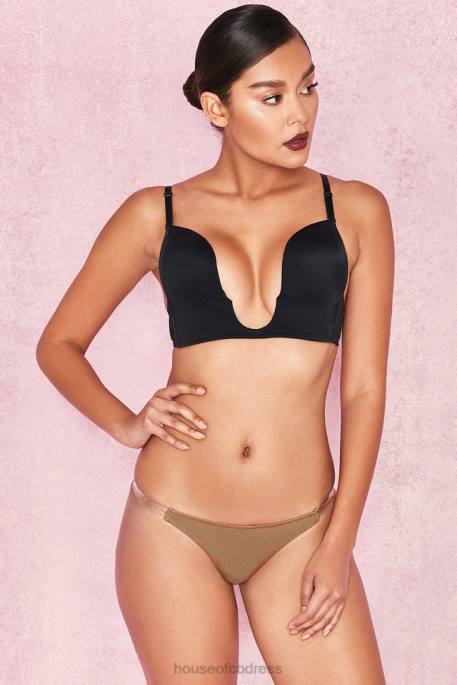 House of CB Clear Side-Strap Solution Thong - Caramel Clothing 4H6N1287