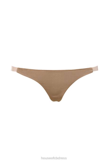 House of CB Clear Side-Strap Solution Thong - Caramel Clothing 4H6N1287