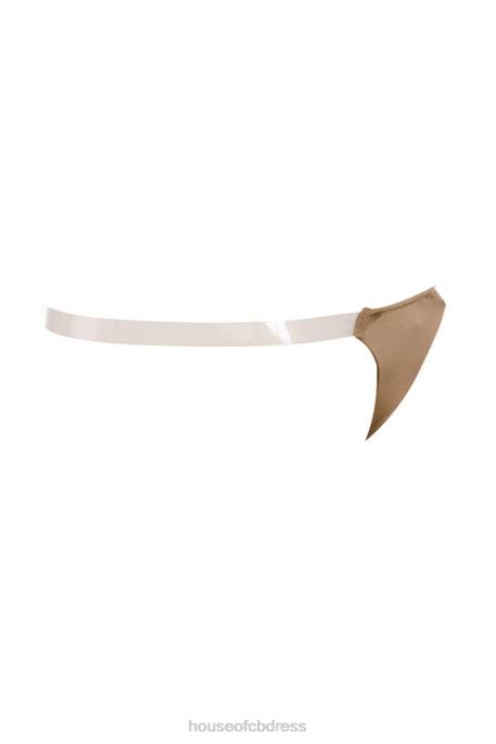 House of CB Clear Side-Strap Solution Thong - Caramel Clothing 4H6N1287