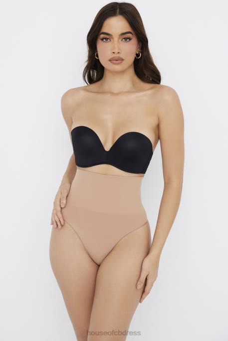 House of CB Sculpting High Waist Thong Cafe Au Lait Clothing 4H6N1269