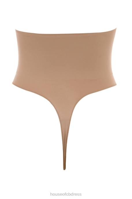 House of CB Sculpting High Waist Thong Cafe Au Lait Clothing 4H6N1269