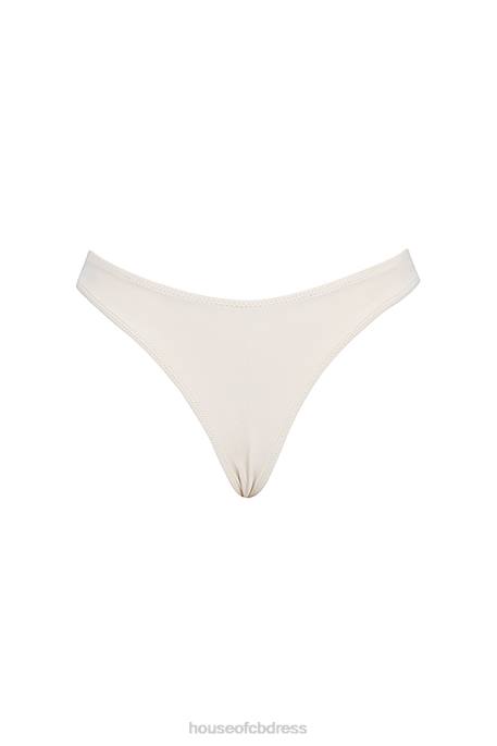 House of CB Capri Vanilla High Leg Bikini Bottom Clothing 4H6N1171