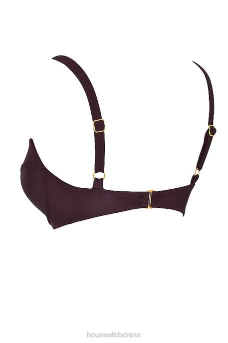 House of CB Lourdes Cacao Underwired Bikini Top Clothing 4H6N1178