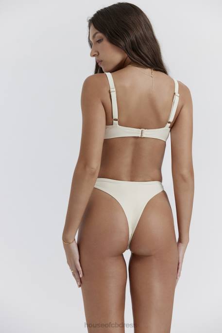 House of CB Lourdes Vanilla Underwired Bikini Top Clothing 4H6N1169